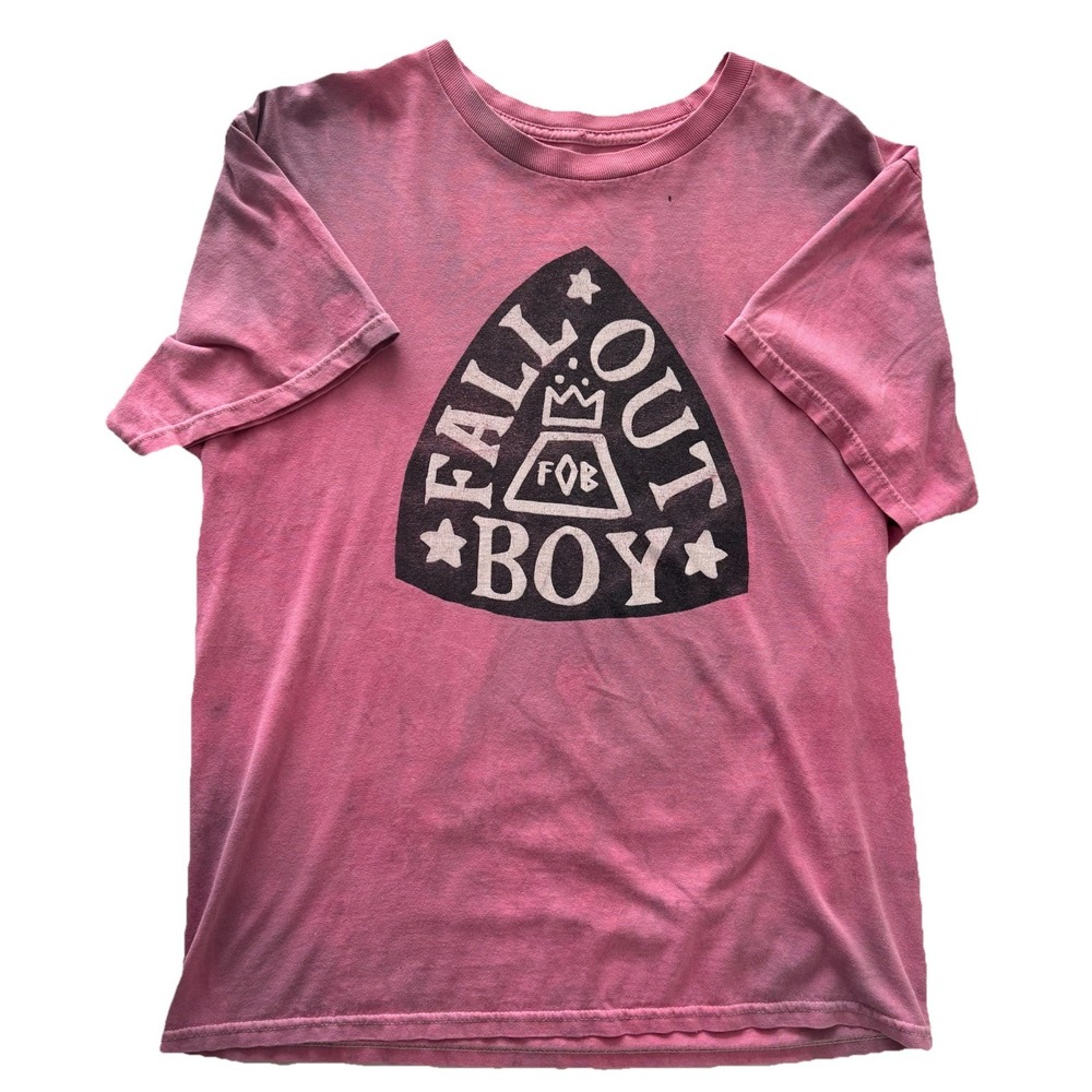 Fall Out Boy T-Shirt Fushia Tie Dye  Size Med